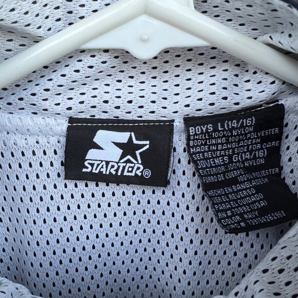 Vintage Starter Jacket Yellow & Navy Sz Youth Large 14/16 - Picture 5 of 6